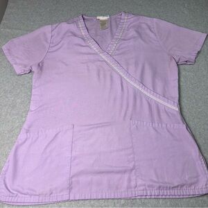 SB Scrubs Women’s S Lavender Short Sleeve Scrub Top